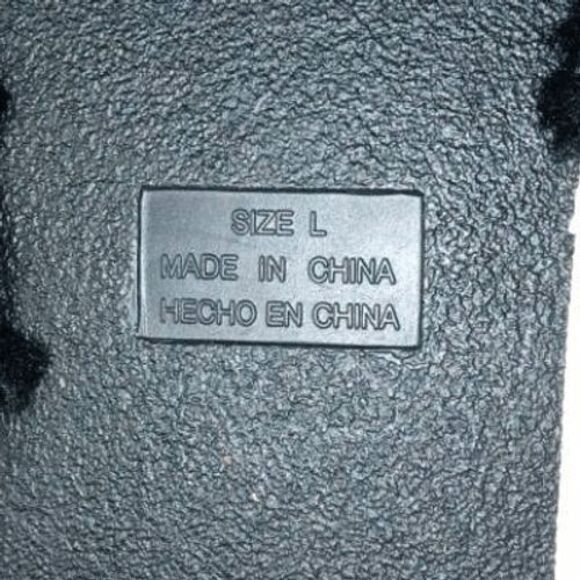 Black Faux Fur Massage Boots Relaxation Spa Booties Large 9-11 - Picture 9 of 9